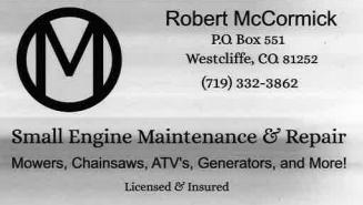 Robert McCormick Small Engine Maintenance & Repair